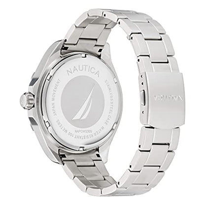 Nautica Recycled Steel Bracelet & Silicone Strap Watch