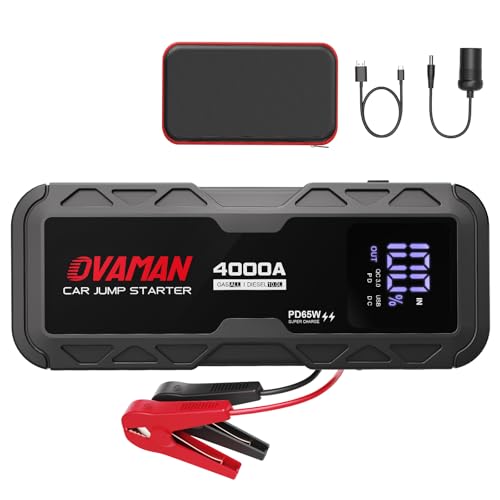 4000A Portable Car Battery Jump Starter Power Bank