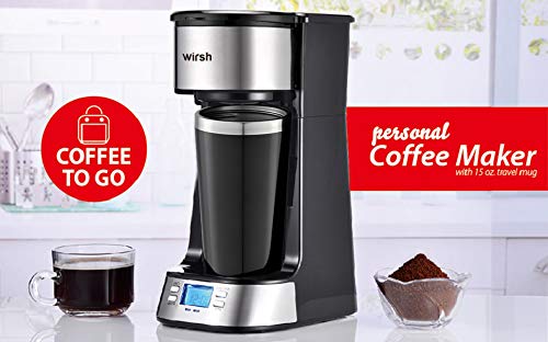 Single Serve Coffee Maker with Travel Mug
