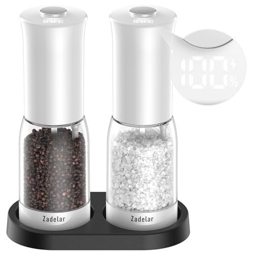 Rechargeable Electric Salt and Pepper Grinder Set