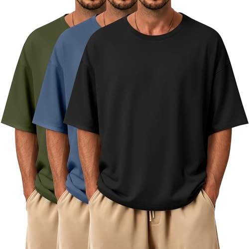 3 Pack Oversized Crewneck T-Shirts