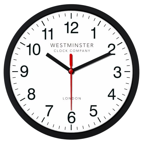 8 Inch Quartz Wall Clock Non-Ticking Battery Operated