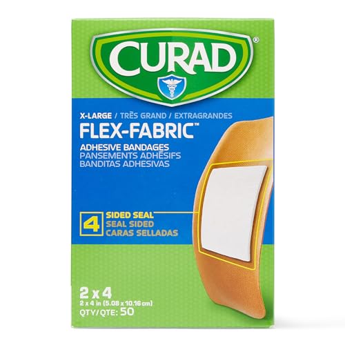 50 Count Curad Flex-Fabric Adhesive Bandages X-Large