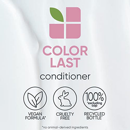 Biolage Color Last Shampoo & Conditioner Bundle | Helps Protect Hair & Maintain Vibrant Color | For Color-Treated Hair | Paraben & Silicone-Free | Vegan