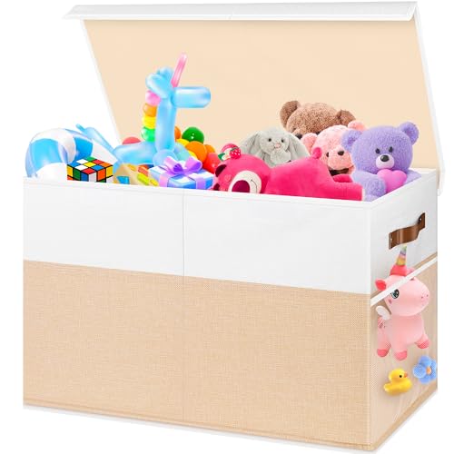 Collapsible Toy Storage Chest with Lid