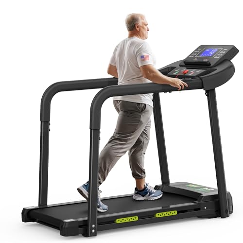 Walking Treadmill for Seniors with Extended Handrails