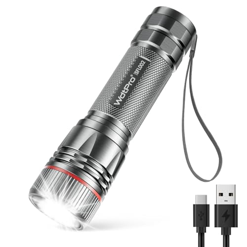 1 Pack Rechargeable High Lumens LED Tactical Flashlight