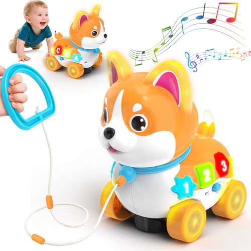 Musical Crawling Puppy Toy Bilingual Learning Baby Toy