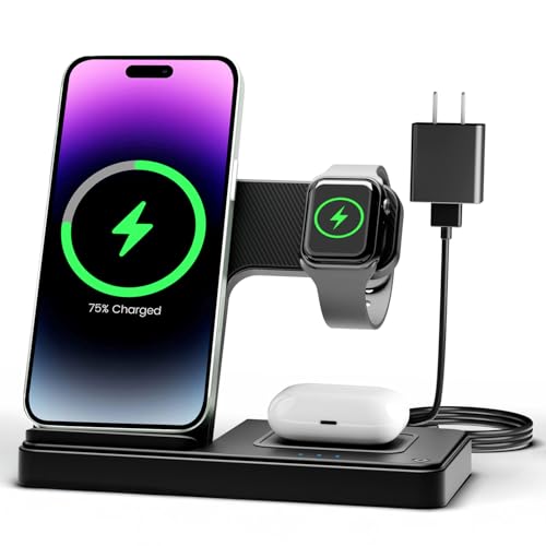 3 in 1 Wireless Charging Station for Apple Devices