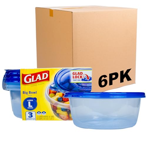 18 Pack Glad 48 Oz Food Storage Containers