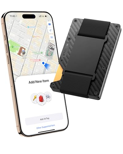 Stouchi Slim RFID Trackable AirTag Wallet
