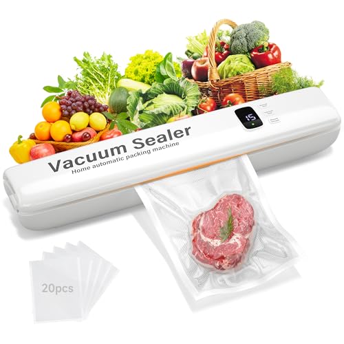 20 Pack Food Vacuum Sealer Machine, Automatic, Compact