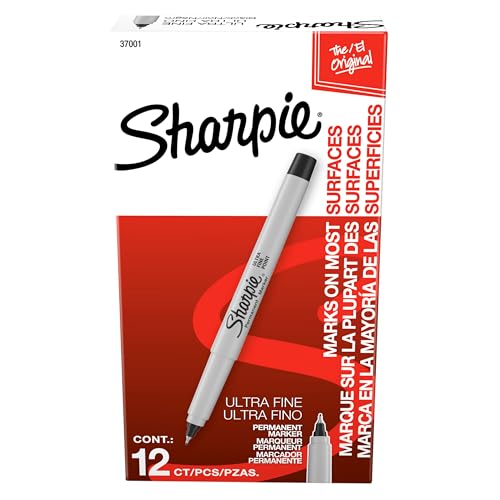 12 Pack Sharpie Ultra Fine Permanent Markers Set