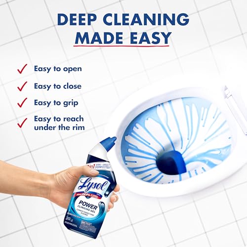 Lysol Toilet Bowl Cleaner Gel, Stain Removal, 24 oz