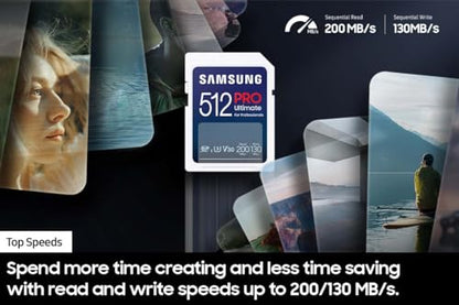 256GB SAMSUNG SDXC Memory Card UHS-I C10 U3