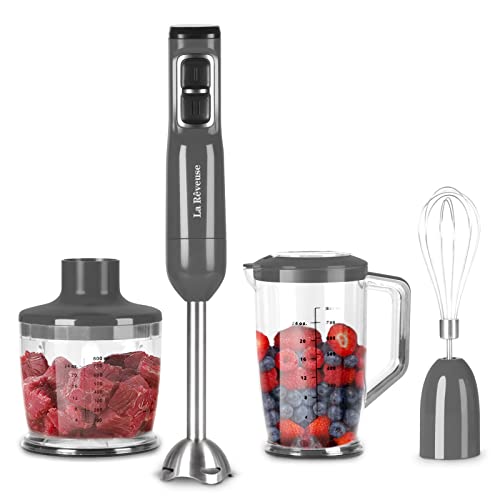 Immersion Blender 3-in-1 Handheld with Attachments