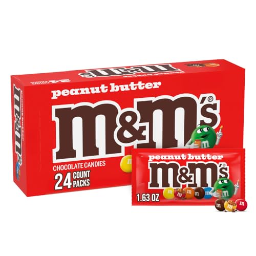 24 Count M&M's Peanut Butter Chocolate Candy Bars