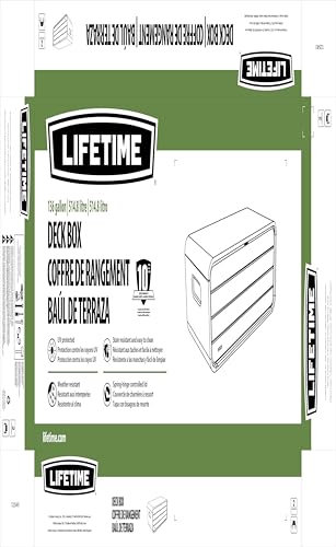 Lifetime 136 Gallon Modern Deck Storage Box