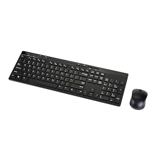 Amazon Basics Wireless Keyboard and Mouse Combo USB Receiver