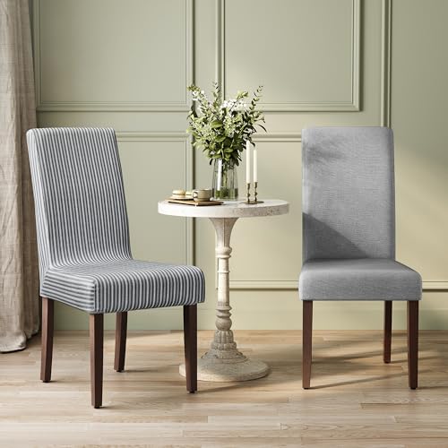 2 Pack Dining Chairs with Removable Fabric Cover
