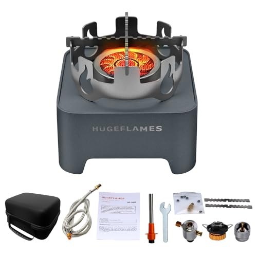 Portable Propane Camping Stove with Carrying Case