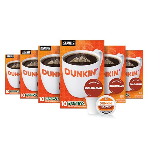 60 Count Dunkin' Donuts Colombian K-Cup Coffee Pods