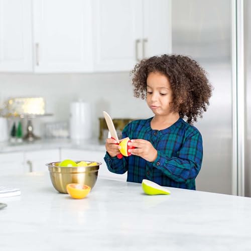 Melissa & Doug Cutting Fruit Set - Wooden Play Food Kitchen Accessory, Multi - Pretend Play Accessories, Wooden Cutting Fruit Toys For Toddlers And Kids Ages 3+