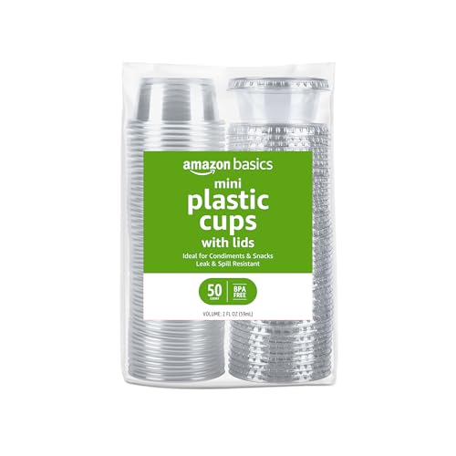 50 Count Amazon Basics 2oz Disposable To-Go Cups