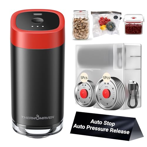 Mason Jar Vacuum Sealer Kit 4-in-1 Automatic