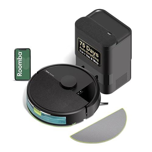 iRobot Roomba 105X Self-Emptying Robot Vacuum Mop Combo