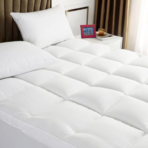 TESIONE Extra Thick Cooling Queen Mattress Topper