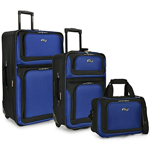 3 Piece Lightweight Expandable Rolling Luggage Set
