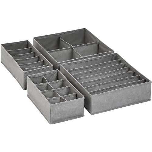 4 Pack Amazon Basics Drawer Organizer for Undergarments