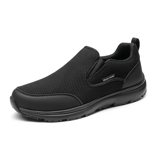 Men's Non Slip Slip-On Work Shoes Loafers