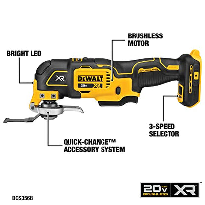 DEWALT 20V MAX Power Tool Combo Kit, 4-Tool Cordless Power Tool Set with Battery and Charger (DCK551D1M1)