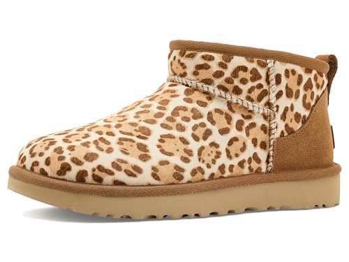 UGG Classic Ultra Mini Leopard Ankle Boots