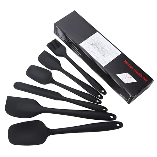 6 Pack Silicone Spatula Set High Heat Resistant
