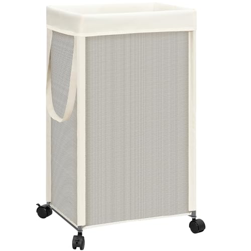 90L Rolling Laundry Hamper with Removable Liner