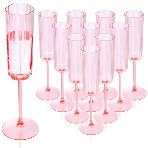 36 Pack Plastic Champagne Flutes Disposable 6 Oz