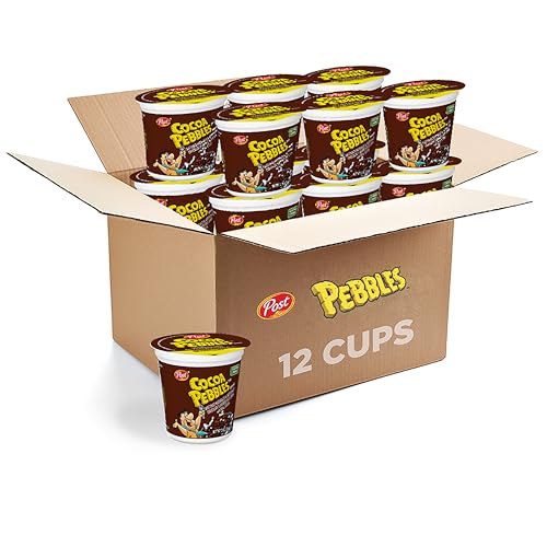 12 Pack Pebbles Cocoa Pebbles Cereal Cups