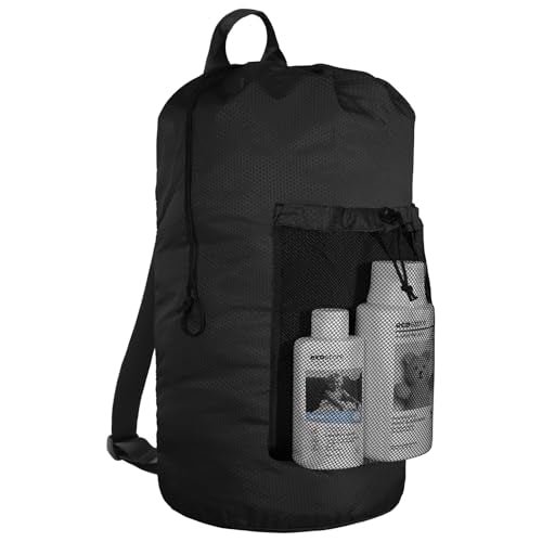 Large Backpack Laundry Bag with Straps and Pocket