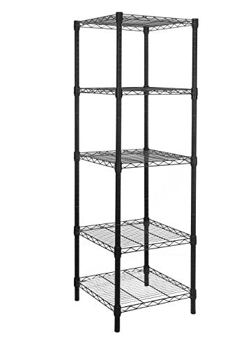 Adjustable 5-Tier Metal Wire Corner Shelving Rack