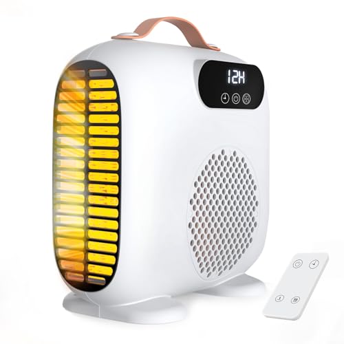 1500W Portable Space Heater with Remote and Timer