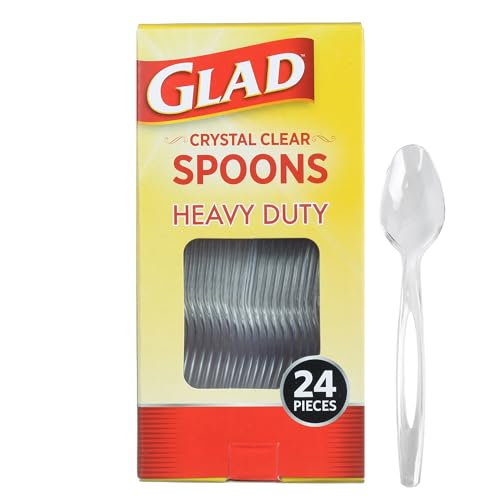 24 Count Glad Heavy Duty Plastic Spoons
