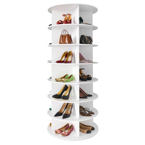 SpaceAid 7-Tier Rotating Shoe Rack Tower