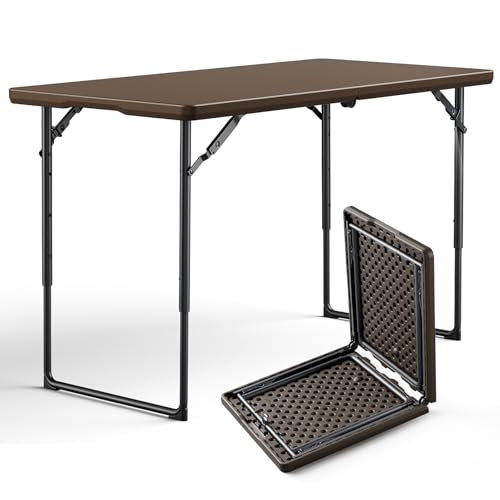 48-Inch Adjustable Height Heavy Duty Folding Table