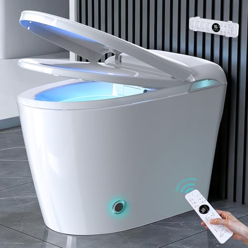 Smart Bidet Toilet with Tank and Automatic Lid