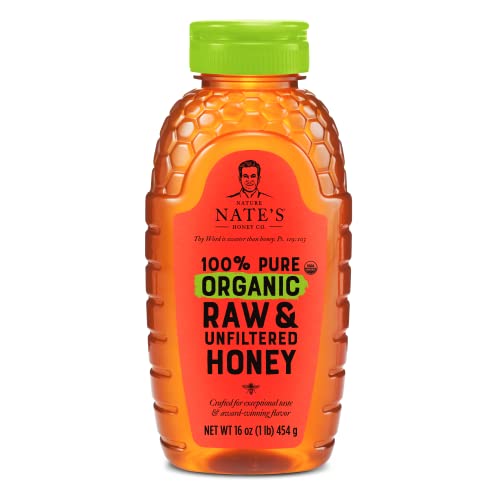 Nature Nate's Organic Raw Unfiltered Honey 16oz