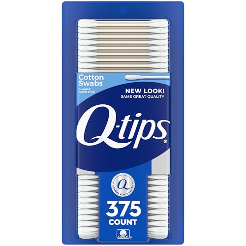 375 Count Q-tips Cotton Swabs 100% Cotton Original
