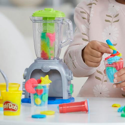 Play-Doh Swirlin' Smoothies Toy Blender Playset, Play Kitchen Appliances, Kids Arts and Crafts Toys for 3 Year Old Girls and Boys and Up